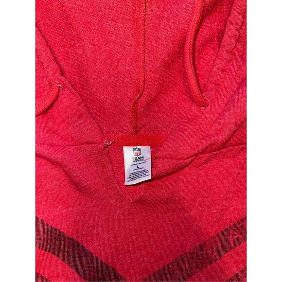 Atlanta Falcons Red Pullover Hoodie Sweatshirt NFL Team Apparel‎ Women's Large - Picture 2 of 5